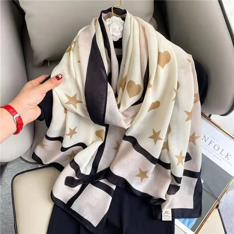 Star Print Scarf