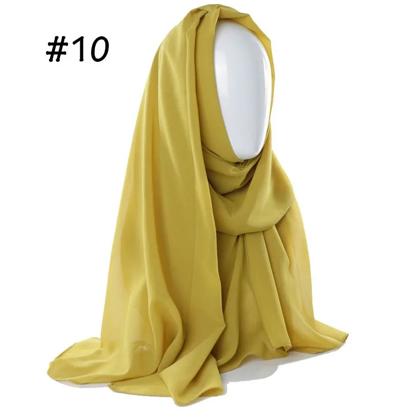 Good Quality Chiffon Ginger Hijab Head Scarf