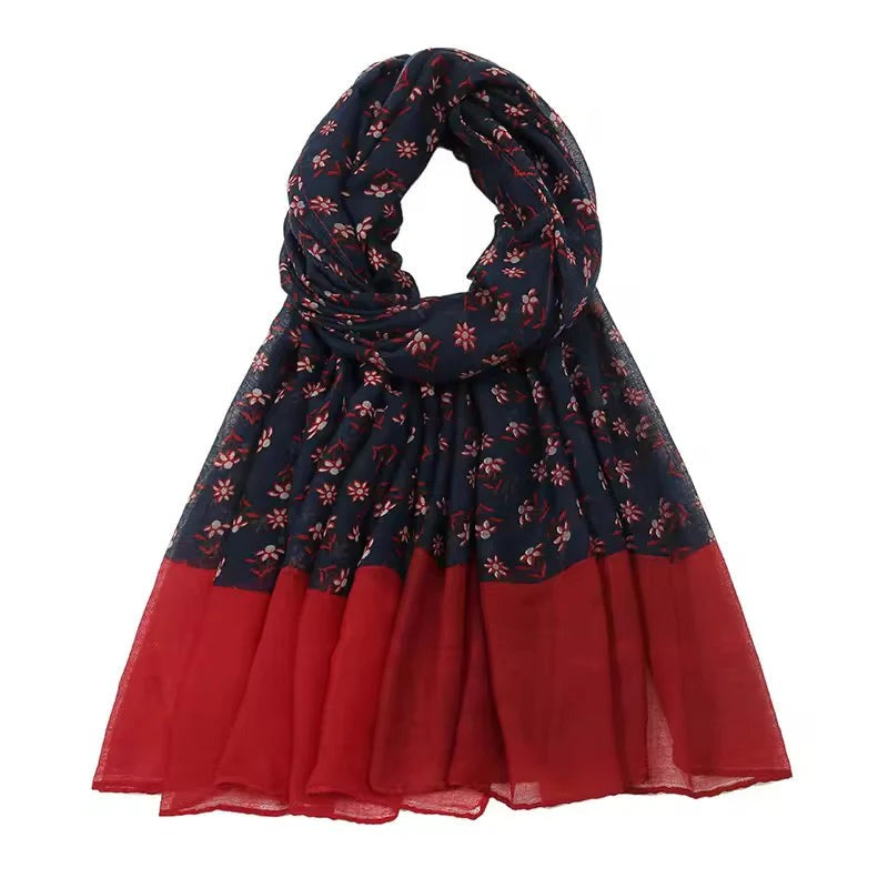 Folky Red Scarf