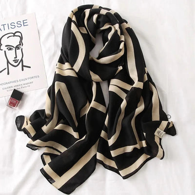 Graphical Black Viscose