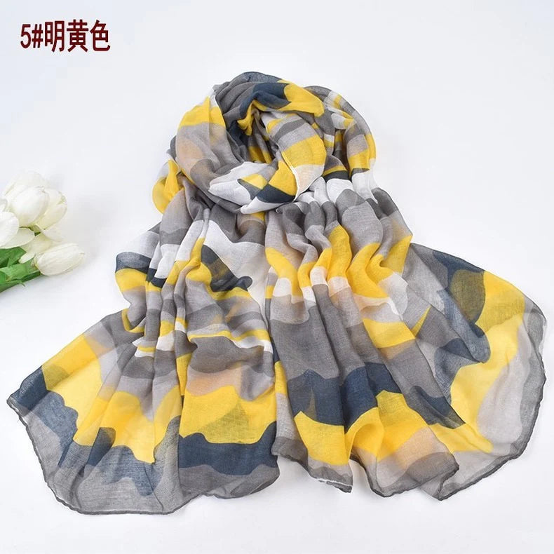Camouflage Yellow Scarf