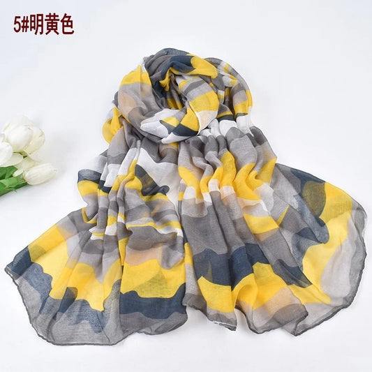 Camouflage Yellow Scarf