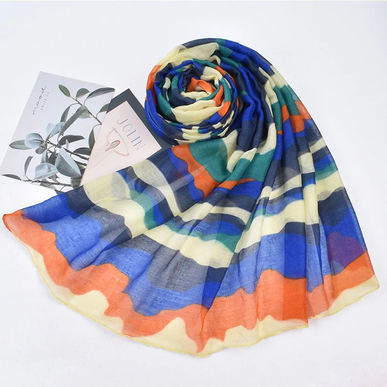 Camouflage Blue Scarf