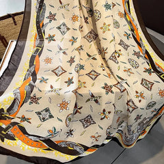 Letter Print Viscose Scarf