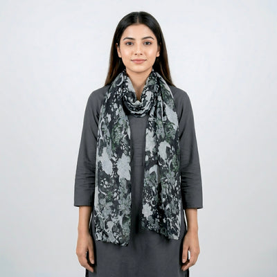 Flower Print Hijab BF01