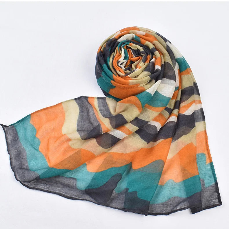 Camouflage Orange Scarf