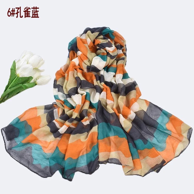 Camouflage Orange Scarf