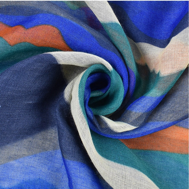 Camouflage Blue Scarf