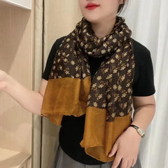 Folky Brown Ladies Stole/Scarf