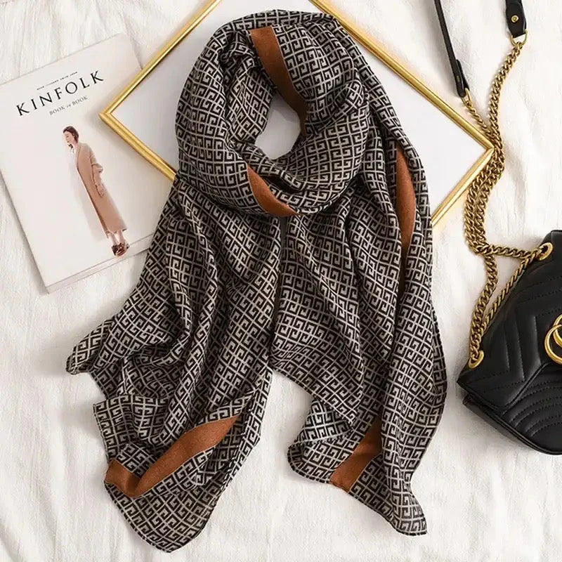 Graphical Viscose Scarf