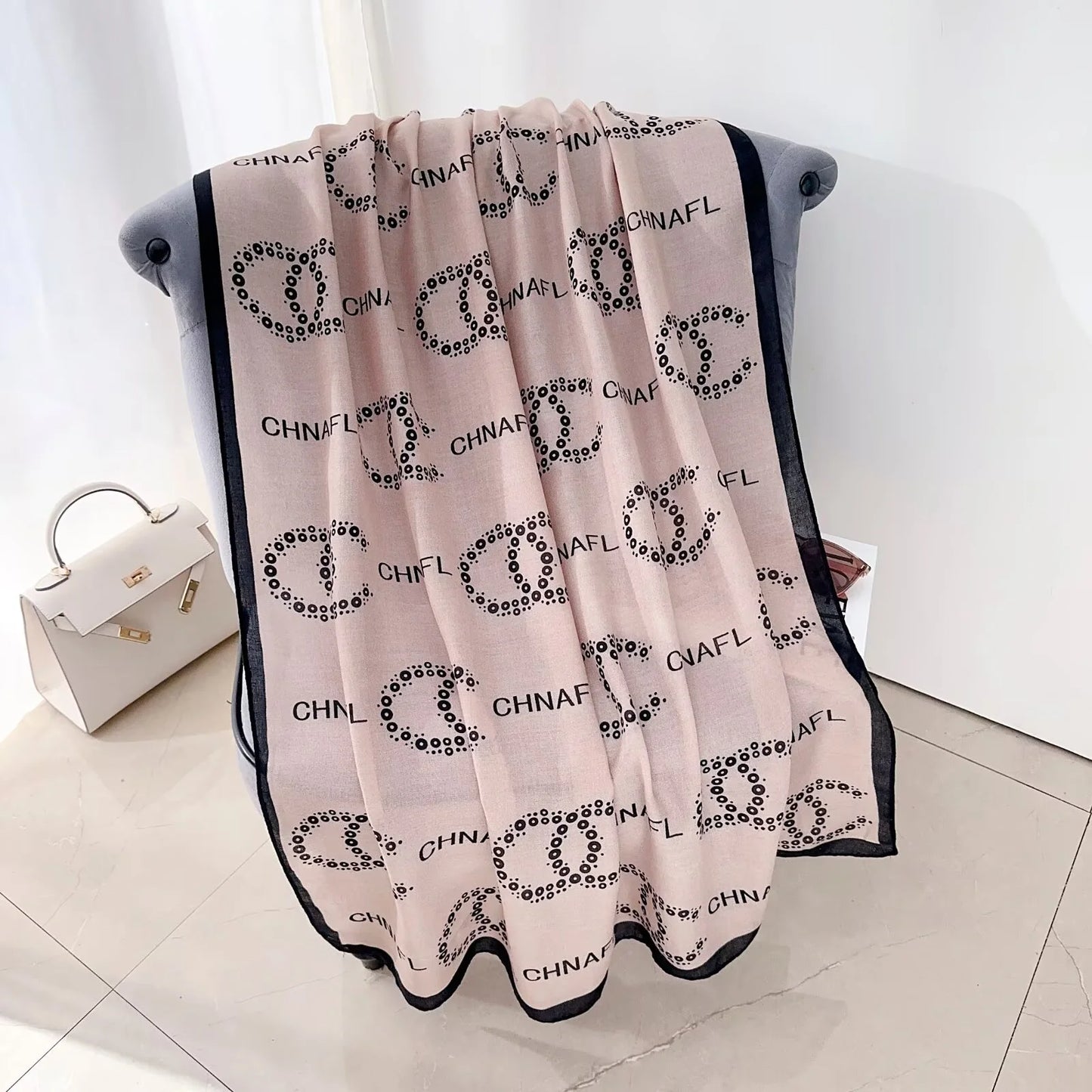 Cha-nel Print Pink-S5