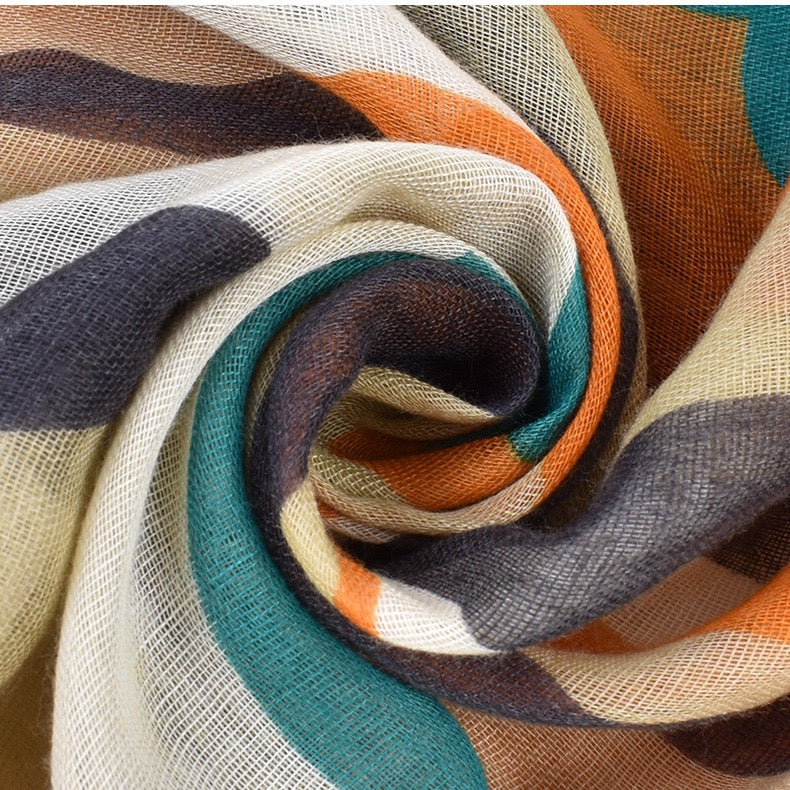 Camouflage Orange Scarf