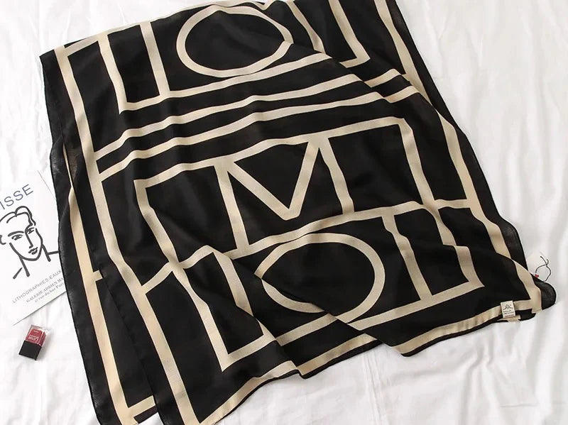 Graphical Black Viscose