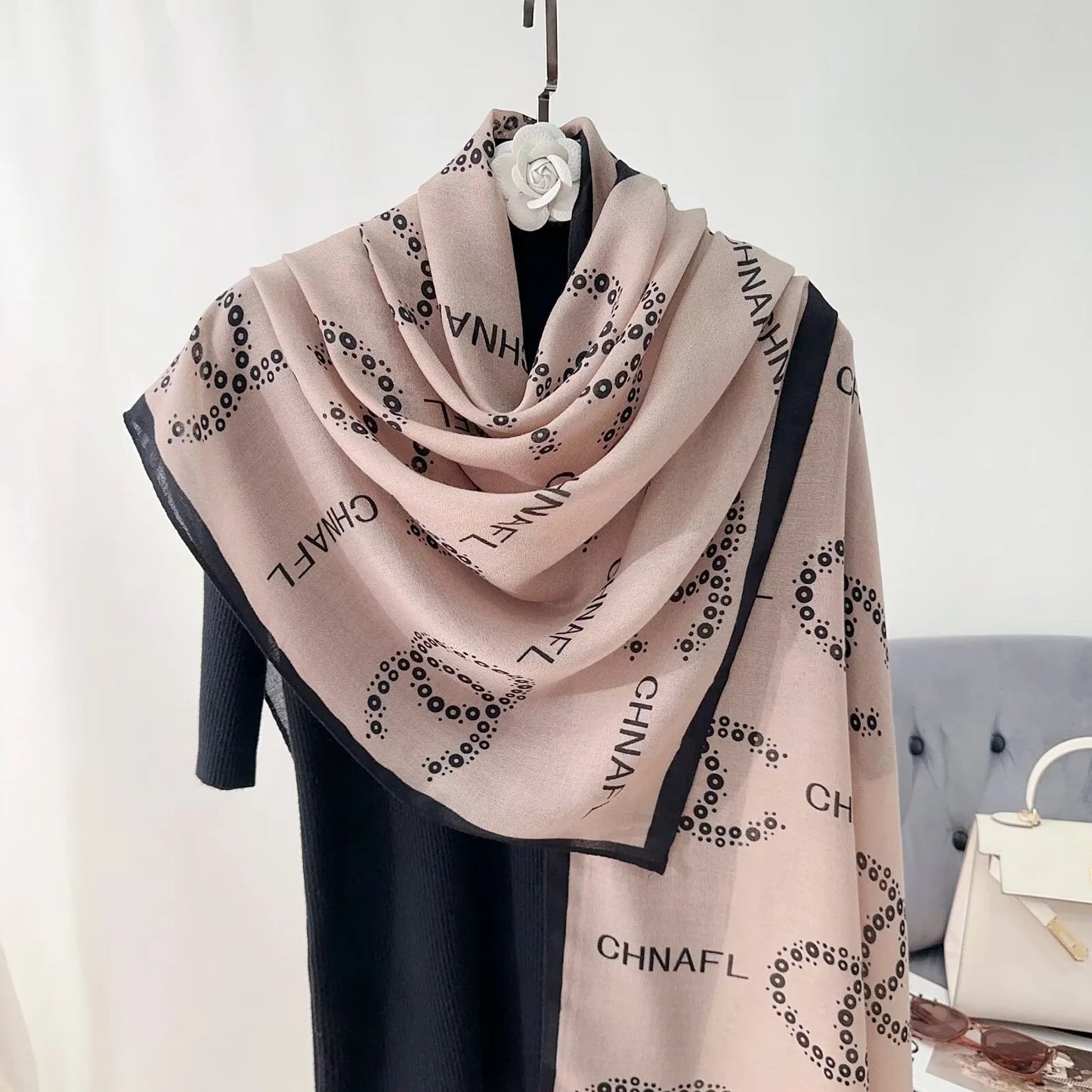 Cha-nel Print Pink-S5