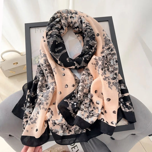 Geometric Peach & Black