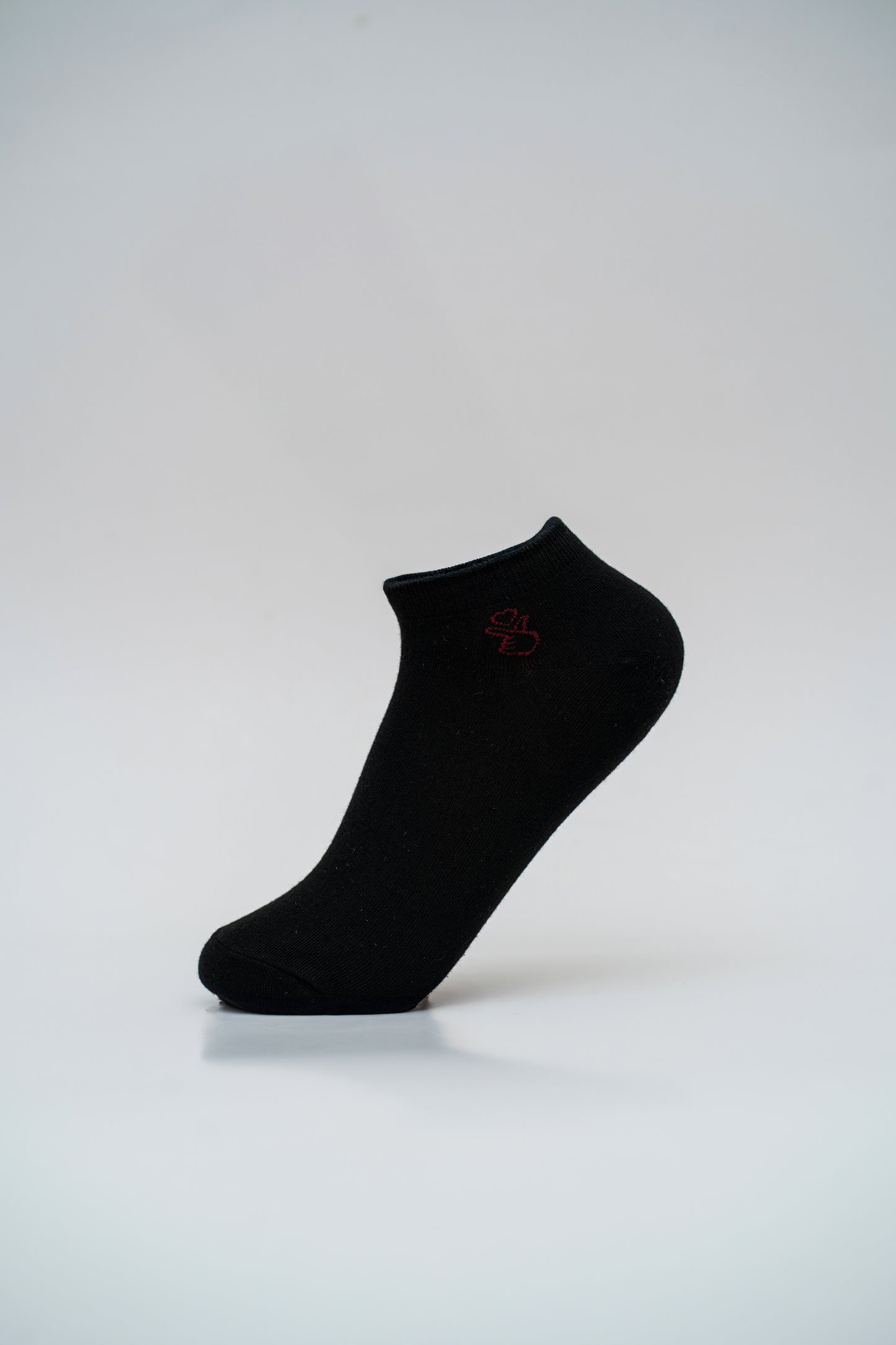 Black Ankle Socks with Assorted Graphic Designs