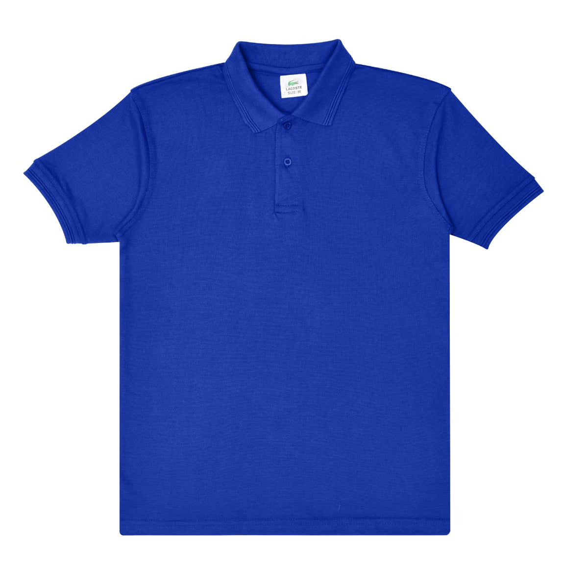 Royal Blue Polo Collar T-Shirt