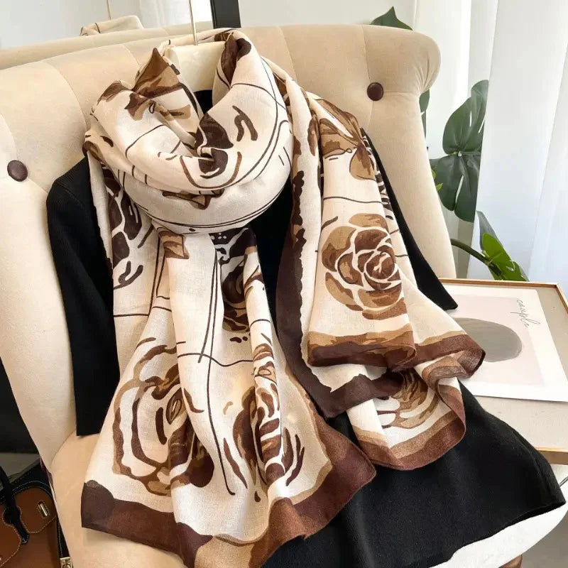 Brown rose Viscose